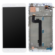 LCD Screen and Digitizer + Assembly Frame Part for Xiaomi Mi Max 2 - White LCD Screen and Digitizer + Assembly Frame Part for Xiaomi Mi Max 2 - White
