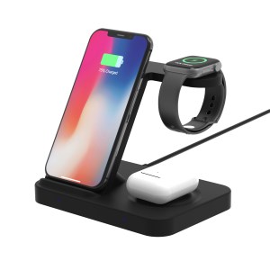 F15 3-in-1 Wireless Charger Stand Qi 15W Fast Charging Station for Phone / iWatch / AirPods F15 3-in-1 Wireless Charger Stand Qi 15W Fast Charging Station for Phone / iWatch / AirPods