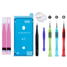 JF-8164 8-in-1 Battery Adhesive Sticker + Waterproof Adhesive Sticker Screwdriver Repair Tool Kit for iPhone 8 4.7 Battery JF-8164 8-in-1 Battery Adhesive Sticker + Waterproof Adhesive Sticker Screwdriver Repair Tool Kit for iPhone 8 4.7 Battery