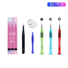 50Pcs JF-8163 7-in-1 Battery Adhesive Sticker Screwdriver Repair Tool Kits for iPhone 8 Plus/7 Plus/6s Plus/6 Plus 50Pcs JF-8163 7-in-1 Battery Adhesive Sticker Screwdriver Repair Tool Kits for iPhone 8 Plus/7 Plus/6s Plus/6 Plus