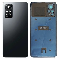 For Xiaomi Redmi Note 11 Pro 4G (MediaTek) Battery Cover Back Rear Housing with Camera Ring Cover Parts (without Logo) - Black For Xiaomi Redmi Note 11 Pro 4G (MediaTek) Battery Cover Back Rear Housing with Camera Ring Cover Parts (without Logo) - Black