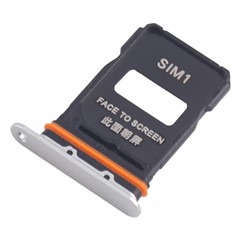 For Xiaomi 15 Ultra SIM Card Tray Holder Replacement Part (without Logo) - White For Xiaomi 15 Ultra SIM Card Tray Holder Replacement Part (without Logo) - White