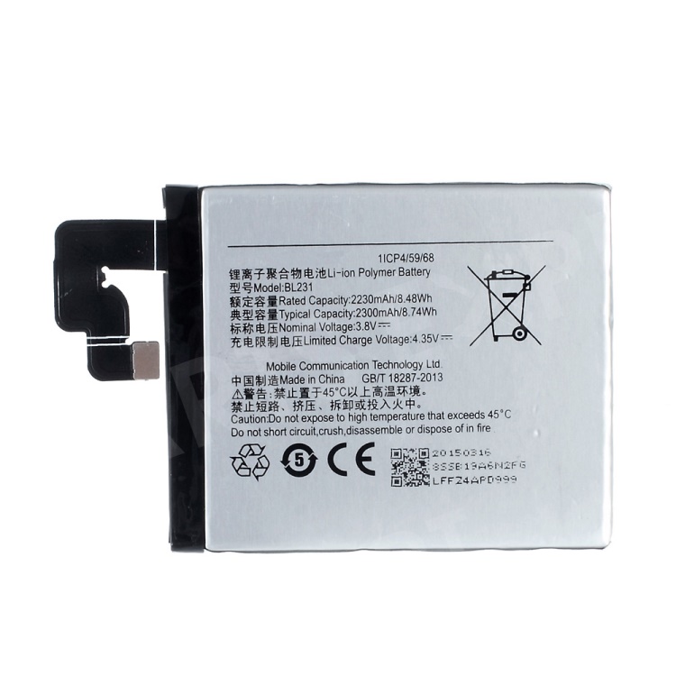 2230mAh OEM Li-polymer Battery Replacement for Lenovo Sisley S90, Lenovo Sisley S90
2230mAh OEM Li-polymer Battery Replacement for Lenovo Sisley S90, Lenovo Sisley S90