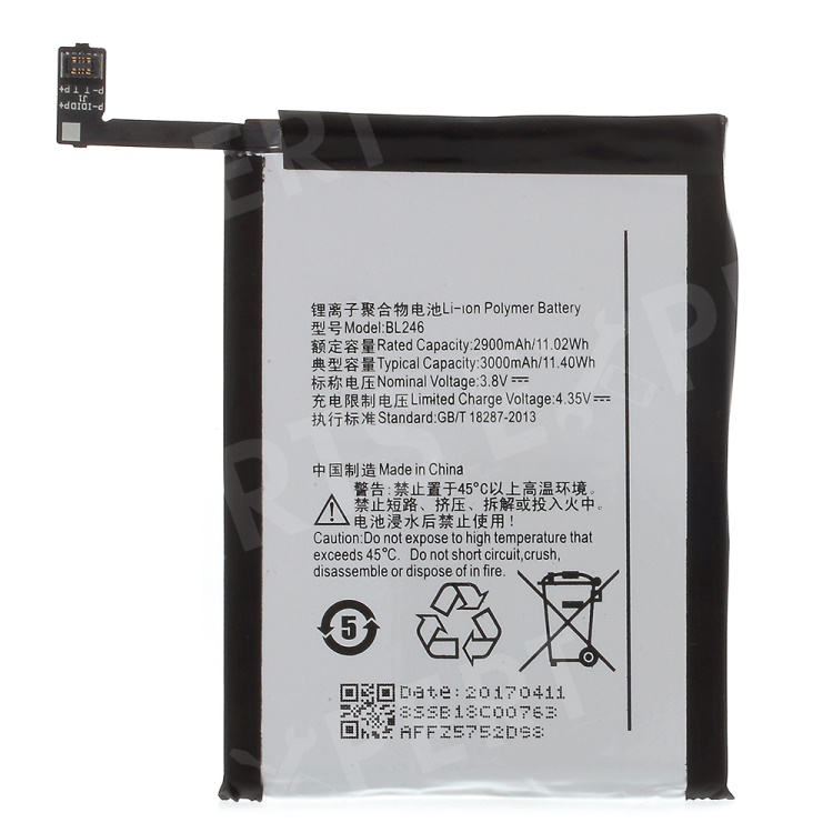 OEM BL246 3000mAh Li-ion Polymer Battery Replacement for Lenovo Vibe Max Z90, Z90-3, Z90-7, Viber Shot, Vibe Shot
OEM BL246 3000mAh Li-ion Polymer Battery Replacement for Lenovo Vibe Max Z90, Z90-3, Z90-7, Viber Shot, Vibe Shot