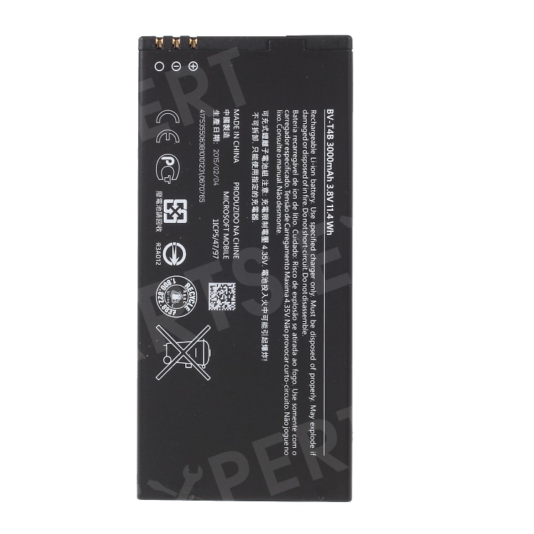 OEM 3000mAH BV-T4B Li-ion Battery Part for Microsoft Lumia 640 XL, Microsoft Lumia 640 XL
OEM 3000mAH BV-T4B Li-ion Battery Part for Microsoft Lumia 640 XL, Microsoft Lumia 640 XL