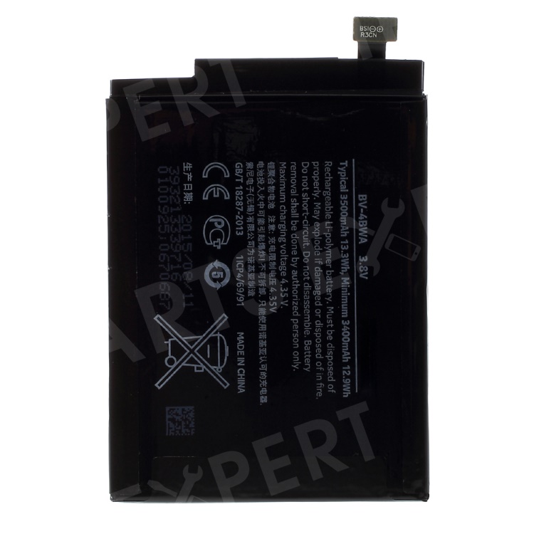3500mAh OEM Li-polymer Battery Replacement for Nokia Lumia 1320, Nokia Lumia 1320
3500mAh OEM Li-polymer Battery Replacement for Nokia Lumia 1320, Nokia Lumia 1320
