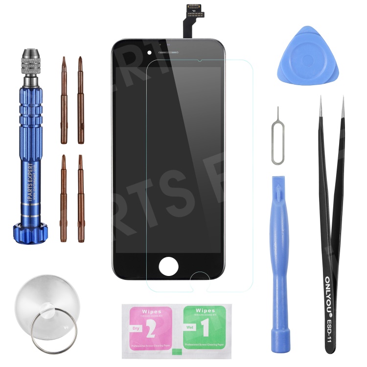 LCD Screen and Digitizer Assembly Part (Made by China Manufacturer, Brighter/Lumen) + Disassemble Repair Opening Tool Kit for iPhone 6s 4.7 inch - Black, iPhone 6s 4.7-inch
LCD Screen and Digitizer Assembly Part (Made by China Manufacturer, Brighter/Lumen) + Disassemble Repair Opening Tool Kit for iPhone 6s 4.7 inch - Black, iPhone 6s 4.7-inch