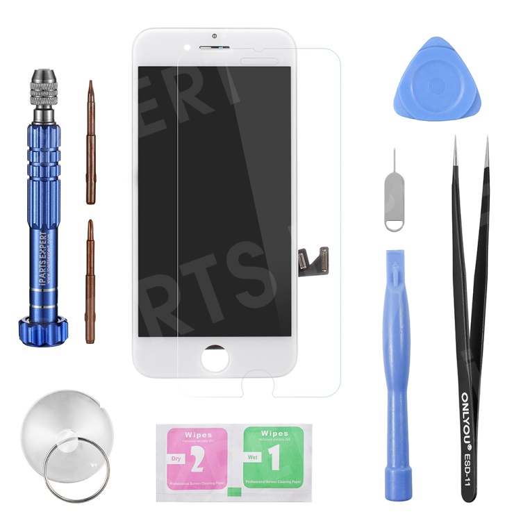LCD Screen and Digitizer Assembly Part (Made by China Manufacturer) + Disassemble Repair Opening Tool Kit for iPhone 8 Plus 5.5 inch - White, iPhone 8 Plus 5.5 inch
LCD Screen and Digitizer Assembly Part (Made by China Manufacturer) + Disassemble Repair Opening Tool Kit for iPhone 8 Plus 5.5 inch - White, iPhone 8 Plus 5.5 inch