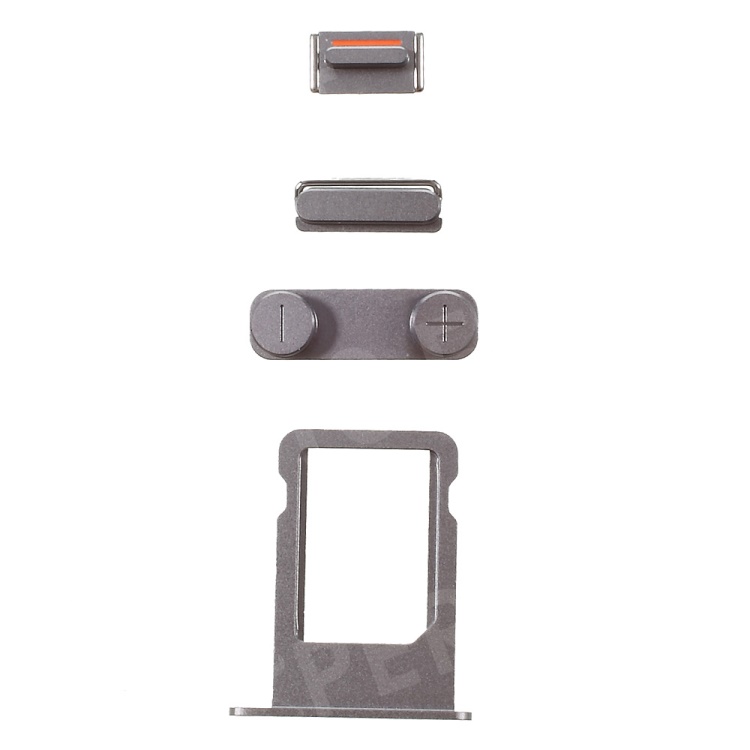 For iPhone SE 5s 5 OEM Side Button Set (Mute / Power / Volume Buttons + Sim Card Tray) - Grey, iPhone SE
For iPhone SE 5s 5 OEM Side Button Set (Mute / Power / Volume Buttons + Sim Card Tray) - Grey, iPhone SE