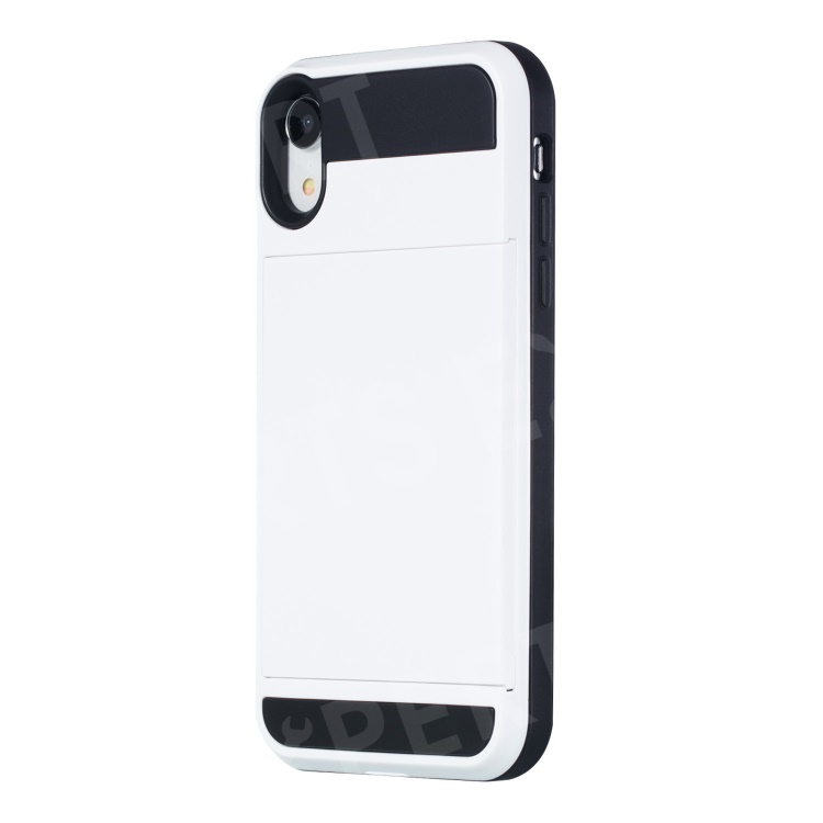 Sliding Card Holder PC + TPU Mobile Phone Cover for iPhone XR 6.1 inch - White, iPhone XR 6.1 inch
Sliding Card Holder PC + TPU Mobile Phone Cover for iPhone XR 6.1 inch - White, iPhone XR 6.1 inch