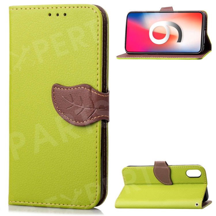 Leaf Shape Magnetic Flap Leather Wallet Protective Case for iPhone XS Max 6.5 inch - Green, iPhone XS Max 6.5 inch
Leaf Shape Magnetic Flap Leather Wallet Protective Case for iPhone XS Max 6.5 inch - Green, iPhone XS Max 6.5 inch
