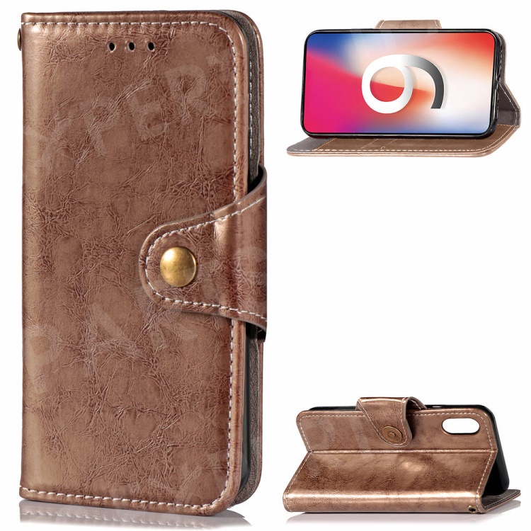 Retro Style PU Leather Wallet Stand Case Shell for iPhone Xs Max 6.5 inch - Khaki, iPhone XS Max 6.5 inch
Retro Style PU Leather Wallet Stand Case Shell for iPhone Xs Max 6.5 inch - Khaki, iPhone XS Max 6.5 inch
