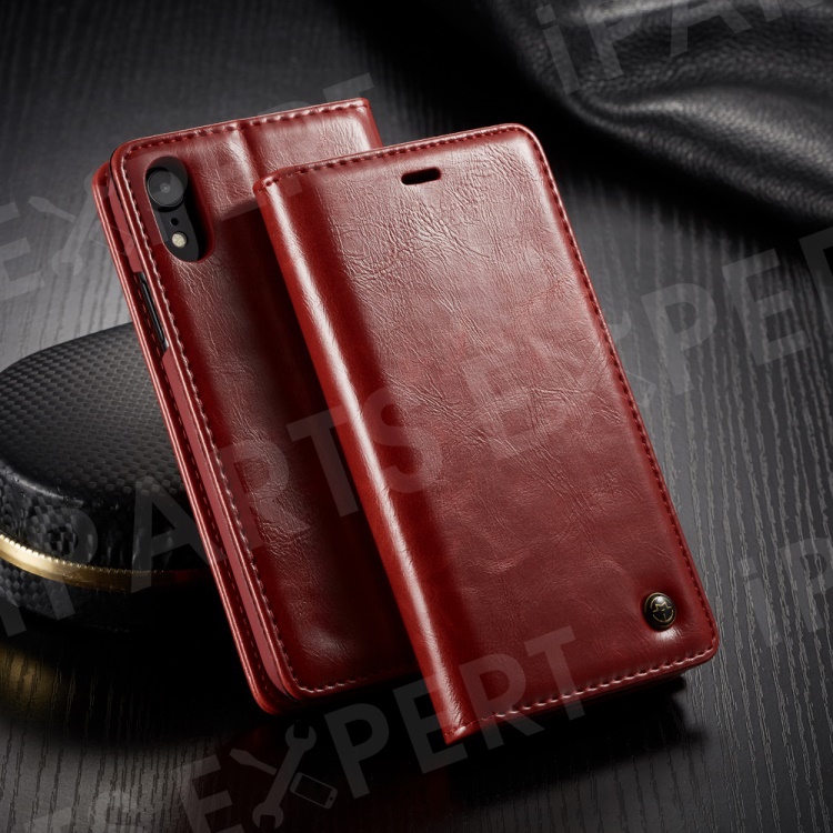 CASEME 003 Series Oil Wax Leather Magnetic Wallet Stand Cover Case for iPhone XR 6.1 inch - Red, iPhone XR 6.1 inch
CASEME 003 Series Oil Wax Leather Magnetic Wallet Stand Cover Case for iPhone XR 6.1 inch - Red, iPhone XR 6.1 inch