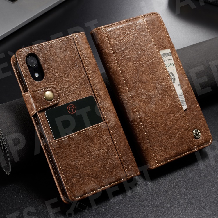 CASEME 010 Series Vintage Style Wallet PU Leather Protection Mobile Phone Cover with Card Slots for iPhone XR 6.1 inch - Brown, iPhone XR 6.1 inch
CASEME 010 Series Vintage Style Wallet PU Leather Protection Mobile Phone Cover with Card Slots for iPhone XR 6.1 inch - Brown, iPhone XR 6.1 inch