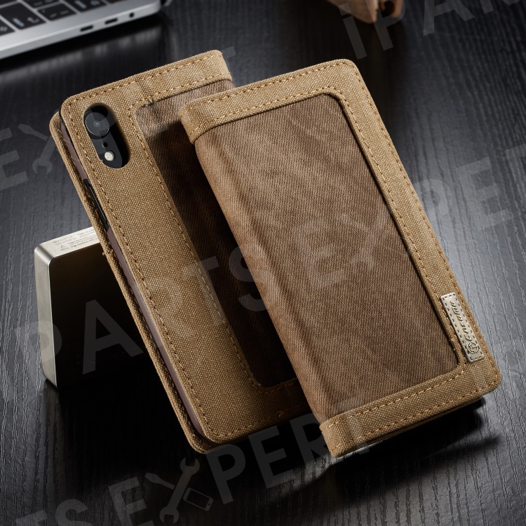 CASEME 006 Series Canvas Leather Wallet Flip Stand Mobile Phone Shell for iPhone XR 6.1 inch - Brown, iPhone XR 6.1 inch
CASEME 006 Series Canvas Leather Wallet Flip Stand Mobile Phone Shell for iPhone XR 6.1 inch - Brown, iPhone XR 6.1 inch