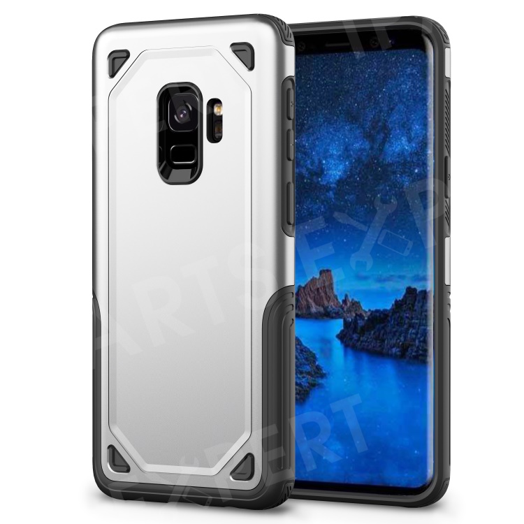 Hybrid PC + TPU Armor Rugged Case for Samsung Galaxy S9 G960 - Silver, Galaxy S9
Hybrid PC + TPU Armor Rugged Case for Samsung Galaxy S9 G960 - Silver, Galaxy S9