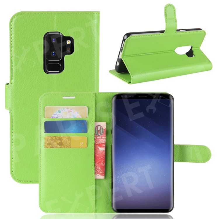 Litchi Skin Magnetic Leather Wallet Case for Samsung Galaxy S9+ G965 - Green, Galaxy S9+
Litchi Skin Magnetic Leather Wallet Case for Samsung Galaxy S9+ G965 - Green, Galaxy S9+