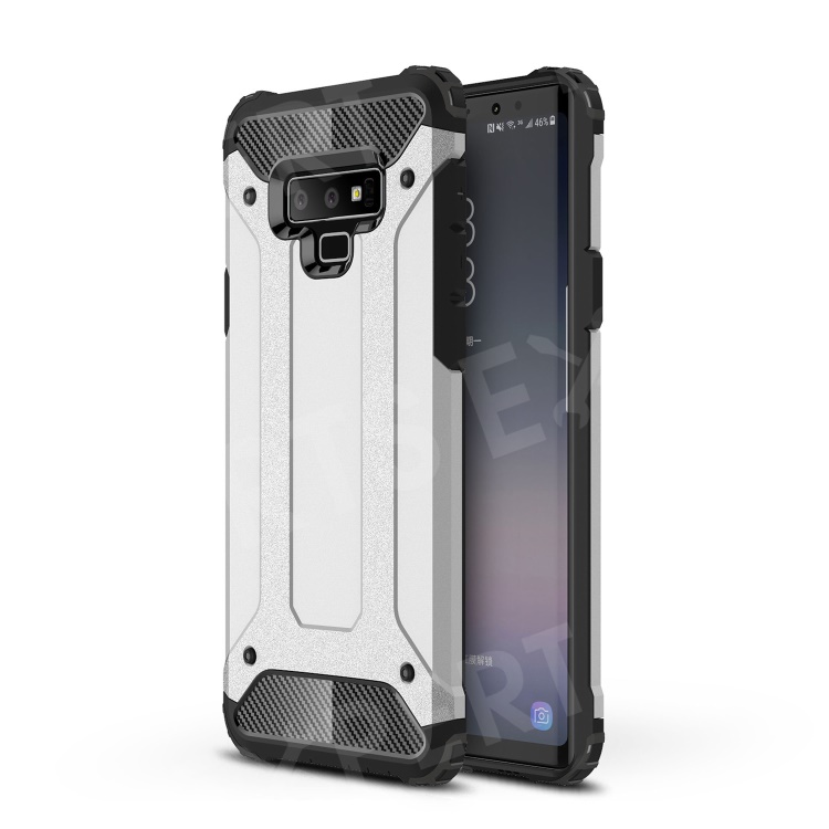 Armor Guard Plastic + TPU Hybrid Shell Case for Samsung Galaxy Note 9 - Silver, Galaxy Note9 N960
Armor Guard Plastic + TPU Hybrid Shell Case for Samsung Galaxy Note 9 - Silver, Galaxy Note9 N960