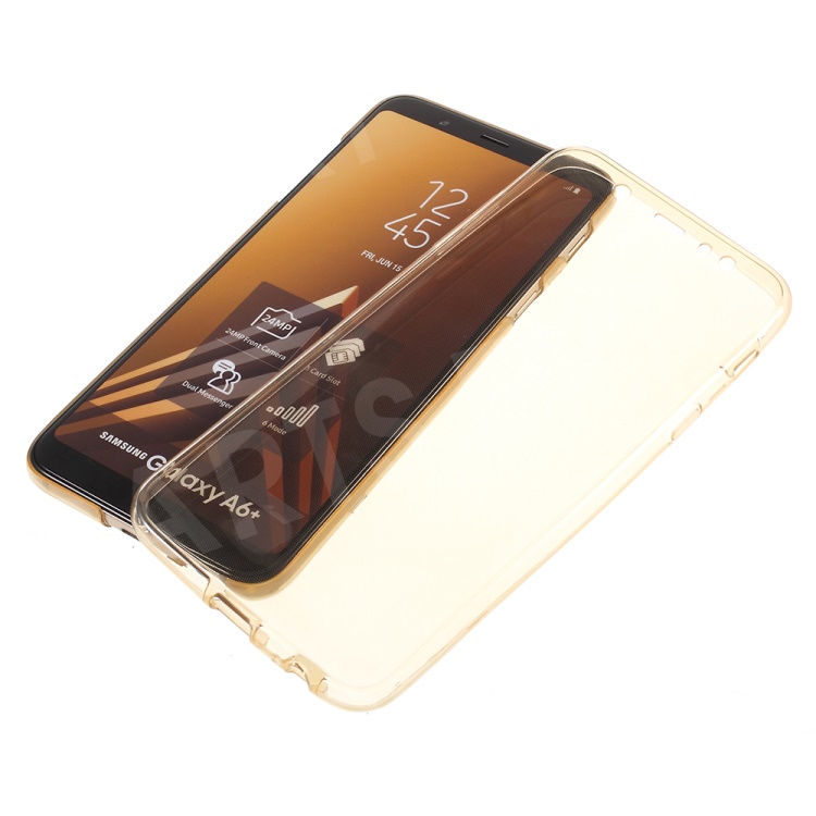 Two Pieces Front + Back TPU Mobile Cover for Samsung Galaxy A6 Plus (2018) / A9 Star Lite - Gold, Galaxy A6+ (2018)
Two Pieces Front + Back TPU Mobile Cover for Samsung Galaxy A6 Plus (2018) / A9 Star Lite - Gold, Galaxy A6+ (2018)