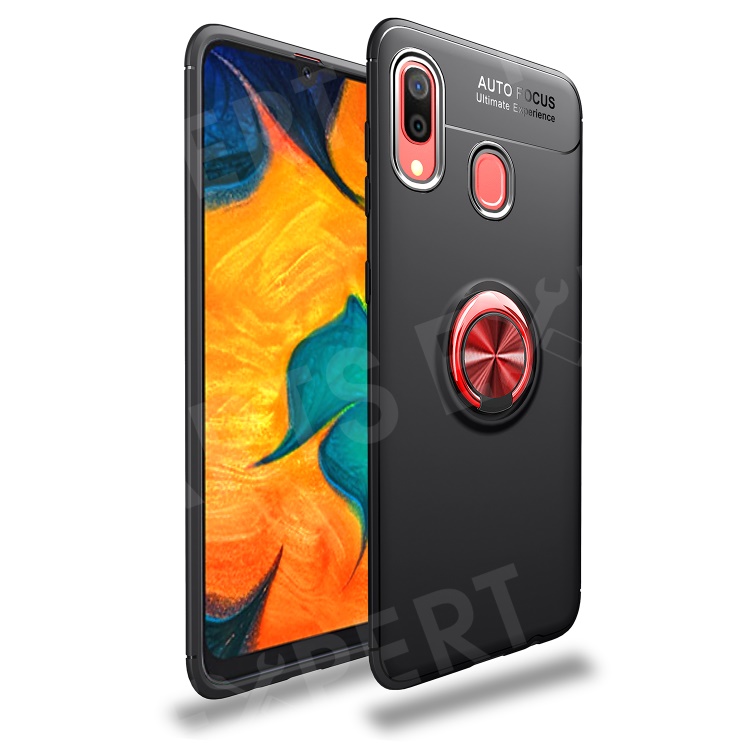 LENUO Metal Ring Bracket TPU Phone Case for Samsung Galaxy A40 Built-in Magnetic Metal Sheet - Black / Red, Galaxy A40
LENUO Metal Ring Bracket TPU Phone Case for Samsung Galaxy A40 Built-in Magnetic Metal Sheet - Black / Red, Galaxy A40