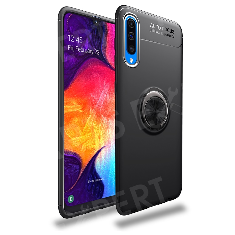 LENUO for Samsung Galaxy A70 Metal Ring Bracket TPU Phone Cover Built-in Magnetic Metal Sheet - All Black, Galaxy A70
LENUO for Samsung Galaxy A70 Metal Ring Bracket TPU Phone Cover Built-in Magnetic Metal Sheet - All Black, Galaxy A70