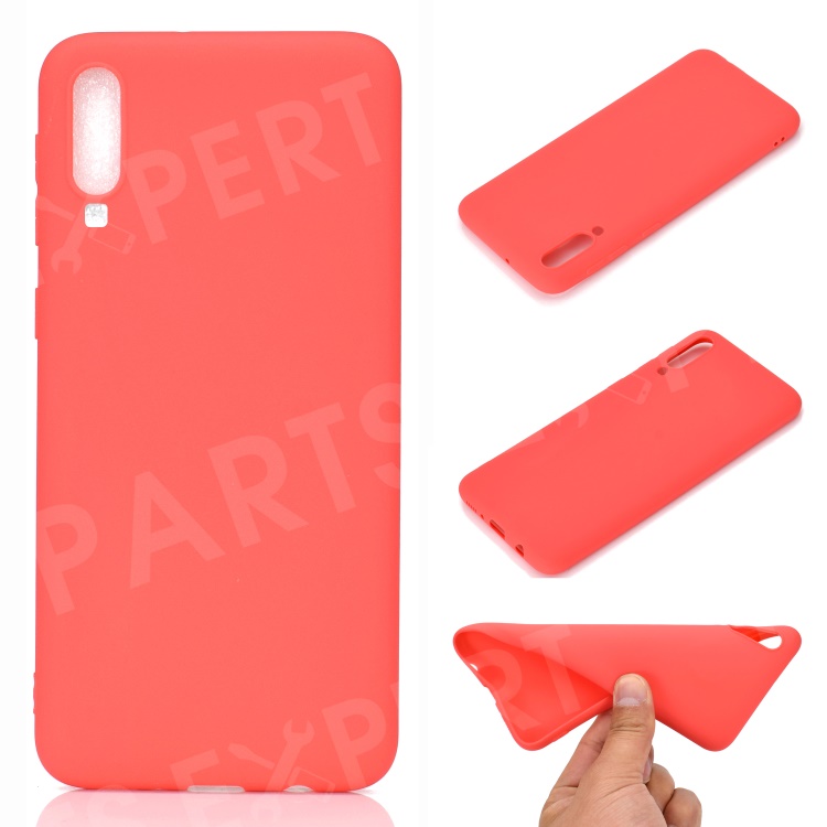 Soft Frosted TPU Case for Samsung Galaxy A70 - Red, Galaxy A70