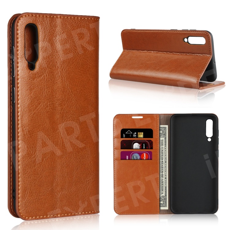 Crazy Horse Wallet Stand Genuine Leather Case for Samsung Galaxy A50/A50s/A30s - Brown, Galaxy A50
Crazy Horse Wallet Stand Genuine Leather Case for Samsung Galaxy A50/A50s/A30s - Brown, Galaxy A50