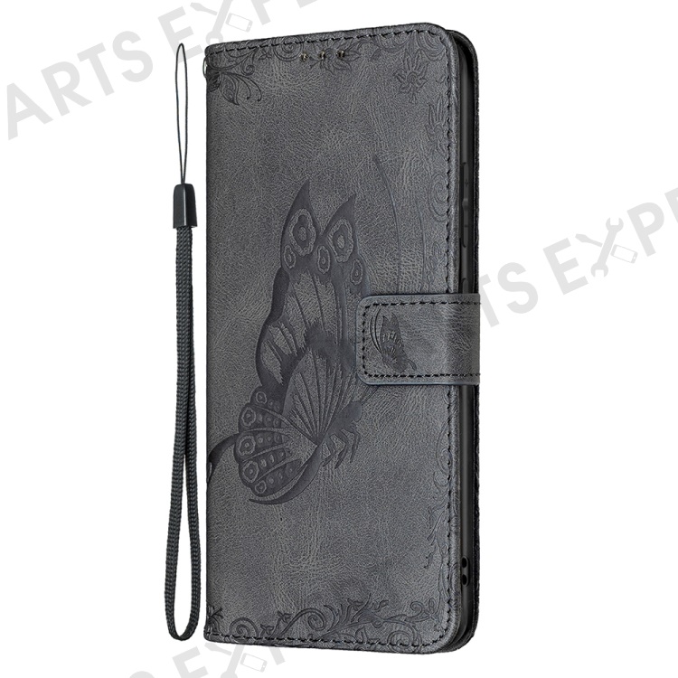 Wholesale Cell Phone Imprint Butterfly Flower Leather Wallet Case For