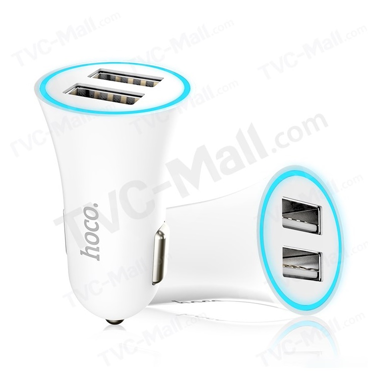 HOCO UC204 2.4A Dual USB Car Charger for iPhone Samsung - White, iPad Air (2013)
HOCO UC204 2.4A Dual USB Car Charger for iPhone Samsung - White, iPad Air (2013)