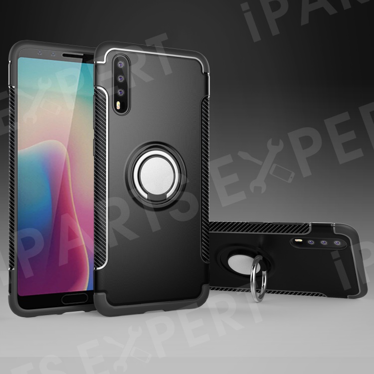 Kickstand Carbon Fiber Texture TPU + PC Hybrid Case for Huawei P20 (Built-in Magnetic Metal Sheet) - Black, Huawei P20
Kickstand Carbon Fiber Texture TPU + PC Hybrid Case for Huawei P20 (Built-in Magnetic Metal Sheet) - Black, Huawei P20