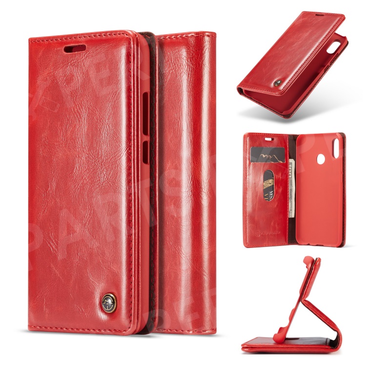 CASEME Oil Wax Leather Stand Wallet Cover for Huawei P20 Lite/Nova 3e - Red, Huawei P20 Lite (2018)
CASEME Oil Wax Leather Stand Wallet Cover for Huawei P20 Lite/Nova 3e - Red, Huawei P20 Lite (2018)