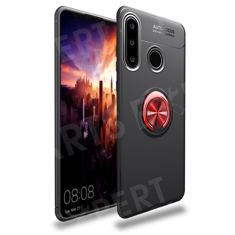 Finger Ring Kickstand TPU Mobile Shell (Built-in Magnetic Metal Sheet) for Huawei P30 Lite - Black / Red, Huawei P30 Lite
Finger Ring Kickstand TPU Mobile Shell (Built-in Magnetic Metal Sheet) for Huawei P30 Lite - Black / Red, Huawei P30 Lite