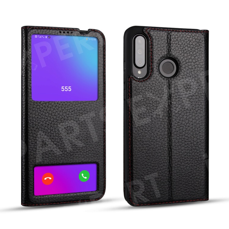 Dual View Window Litchi Skin Genuine Leather Flip Smart Phone Case for Huawei P30 Lite - Black, Huawei P30 Lite
Dual View Window Litchi Skin Genuine Leather Flip Smart Phone Case for Huawei P30 Lite - Black, Huawei P30 Lite