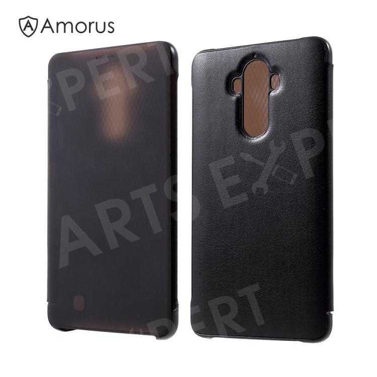 AMORUS Translucent View Window Leather Smart Phone Case for Huawei Mate 9 - Black, Huawei Mate 9
AMORUS Translucent View Window Leather Smart Phone Case for Huawei Mate 9 - Black, Huawei Mate 9