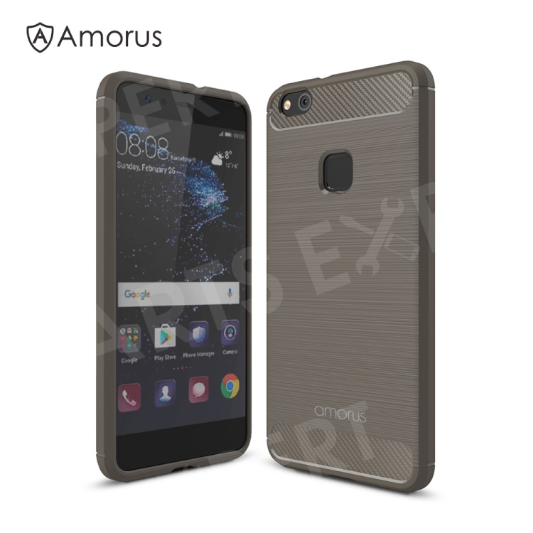 AMORUS Carbon Fiber Texture Brushed TPU Mobile Cover for Huawei P10 Lite - Grey, Huawei P10 Lite
AMORUS Carbon Fiber Texture Brushed TPU Mobile Cover for Huawei P10 Lite - Grey, Huawei P10 Lite