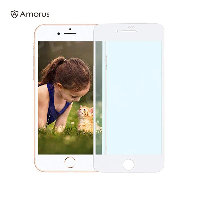 AMORUS For iPhone 8/7 4.7 inch Anti-Blue-Light Tempered Glass Screen Protector Full Screen 0.3mm Arc Edge - White, iPhone 8 4.7 inch
AMORUS For iPhone 8/7 4.7 inch Anti-Blue-Light Tempered Glass Screen Protector Full Screen 0.3mm Arc Edge - White, iPhone 8 4.7 inch