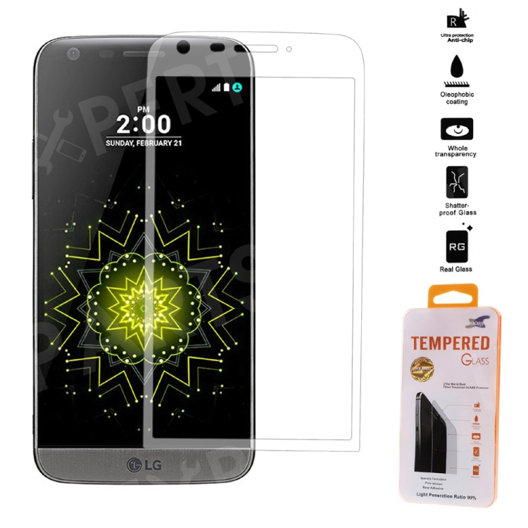 Tempered Glass Screen Protector Complete Covering for LG G5/G5 SE - Transparent, LG G5
Tempered Glass Screen Protector Complete Covering for LG G5/G5 SE - Transparent, LG G5
