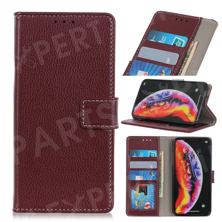 Litchi Skin Wallet Leather Stand Case for OnePlus 7 Pro - Brown, Other Phone Models
Litchi Skin Wallet Leather Stand Case for OnePlus 7 Pro - Brown, Other Phone Models