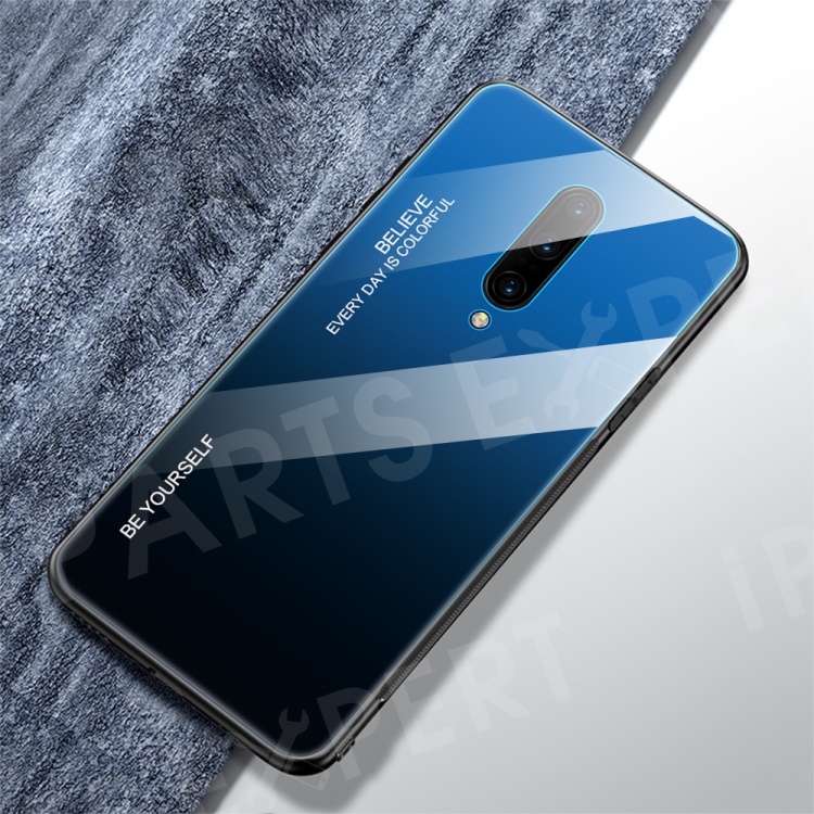 Anti-fingerprint Gradient Color Tempered Glass + PC + TPU Hybrid Case for OnePlus 7 Pro - Blue / Black, OnePlus 7 Pro
Anti-fingerprint Gradient Color Tempered Glass + PC + TPU Hybrid Case for OnePlus 7 Pro - Blue / Black, OnePlus 7 Pro