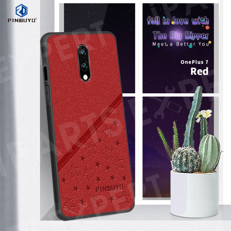 PINWUYO Lucky Star Series Shock-proof PU Leather Coated PC + TPU Hybrid Phone Case for OnePlus 7 - Red, OnePlus 7
PINWUYO Lucky Star Series Shock-proof PU Leather Coated PC + TPU Hybrid Phone Case for OnePlus 7 - Red, OnePlus 7