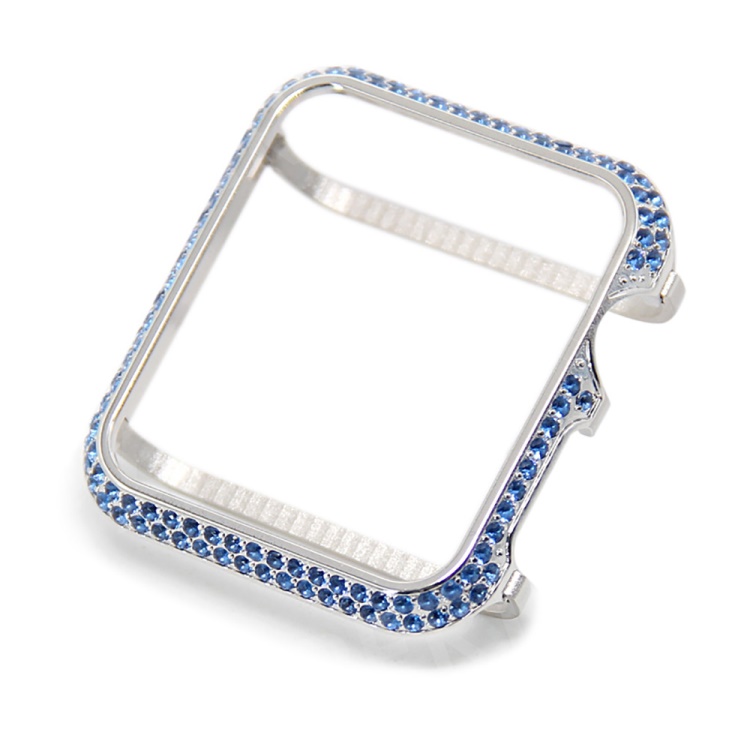 Luxury Diamond Decor Metal Protective Cover for Apple Watch Series 3/2/1 38mm - Silver + Blue, Apple Watch Series 3 38mm
Luxury Diamond Decor Metal Protective Cover for Apple Watch Series 3/2/1 38mm - Silver + Blue, Apple Watch Series 3 38mm