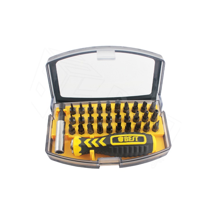 BEST BST-2166C 32 in 1 Interchangeable CR-V Bits Screwdriver Set Multipurpose Repair Tools Kit
BEST BST-2166C 32 in 1 Interchangeable CR-V Bits Screwdriver Set Multipurpose Repair Tools Kit