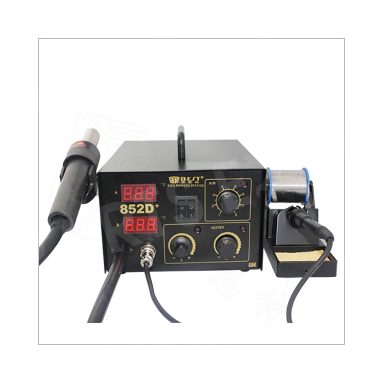 BEST BST-852D+ 2-in-1 Dual LED Displayer Leadfree Heat Gun Rework Station - AC 110V
BEST BST-852D+ 2-in-1 Dual LED Displayer Leadfree Heat Gun Rework Station - AC 110V