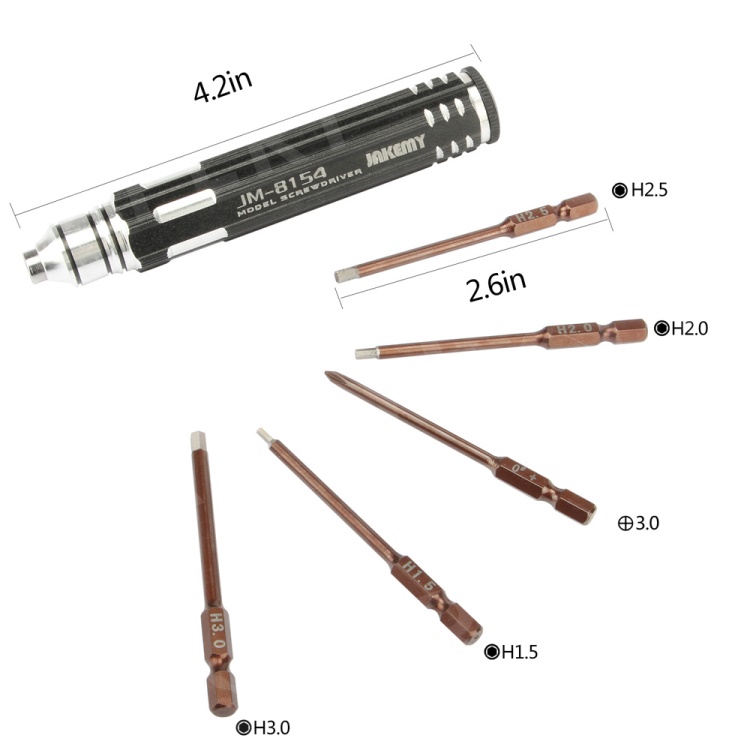 JAKEMY JM-8154 6-in-1 Professional Disassembling Repair Opening Tool Screwdriver Set
JAKEMY JM-8154 6-in-1 Professional Disassembling Repair Opening Tool Screwdriver Set