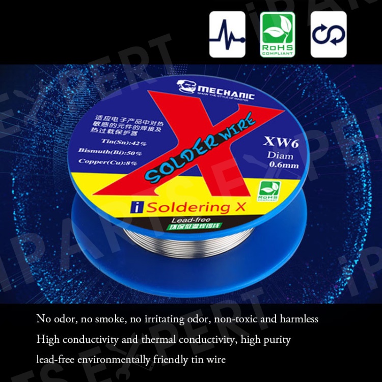 MECHANIC Soldering Solder Wire Tin Lead Rosin Core for iPhone XS/XS Max/XR/X Lead-free - 0.6mm, iPhone XS 5.8 inch
MECHANIC Soldering Solder Wire Tin Lead Rosin Core for iPhone XS/XS Max/XR/X Lead-free - 0.6mm, iPhone XS 5.8 inch