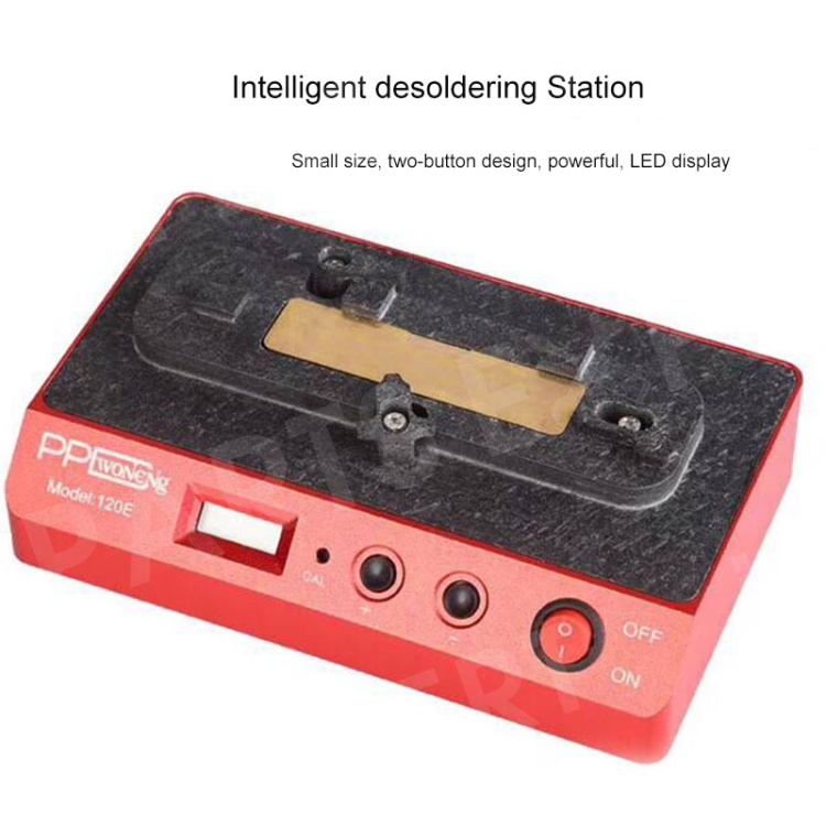 PPD 120E A8 A9 CPU BGA Heating Platform Desoldering Station for 6P 6S PCB Repair - 110V
PPD 120E A8 A9 CPU BGA Heating Platform Desoldering Station for 6P 6S PCB Repair - 110V