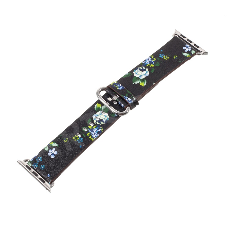 Flower Pattern PU Leather Wrist Watch Strap for Apple Watch Series 5 4 40mm / Series 3 2 1 38mm - Black / Blue Peonies, Apple Watch Series 5 40mm
Flower Pattern PU Leather Wrist Watch Strap for Apple Watch Series 5 4 40mm / Series 3 2 1 38mm - Black / Blue Peonies, Apple Watch Series 5 40mm