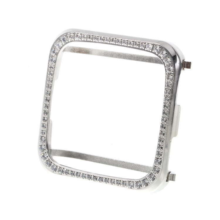 Single Row Rhinestone Decoration Aluminium Alloy Metal Frame Case for Fitbit Versa - Silver, Fitbit Versa
Single Row Rhinestone Decoration Aluminium Alloy Metal Frame Case for Fitbit Versa - Silver, Fitbit Versa