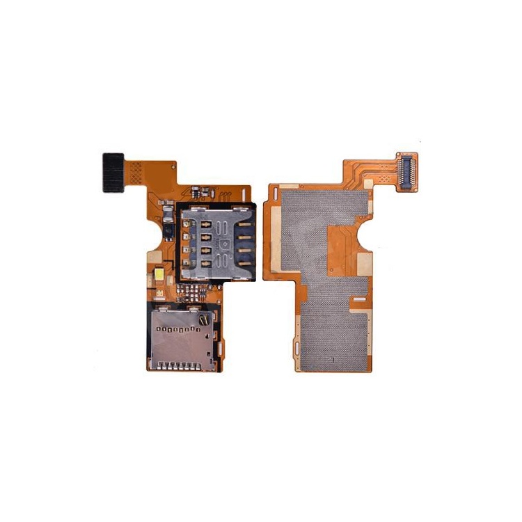 OEM SIM Card Tray & Memory SD Card Holder Flex Cable for LG Optimus F6 D500 OEM SIM Card Tray & Memory SD Card Holder Flex Cable for LG Optimus F6 D500