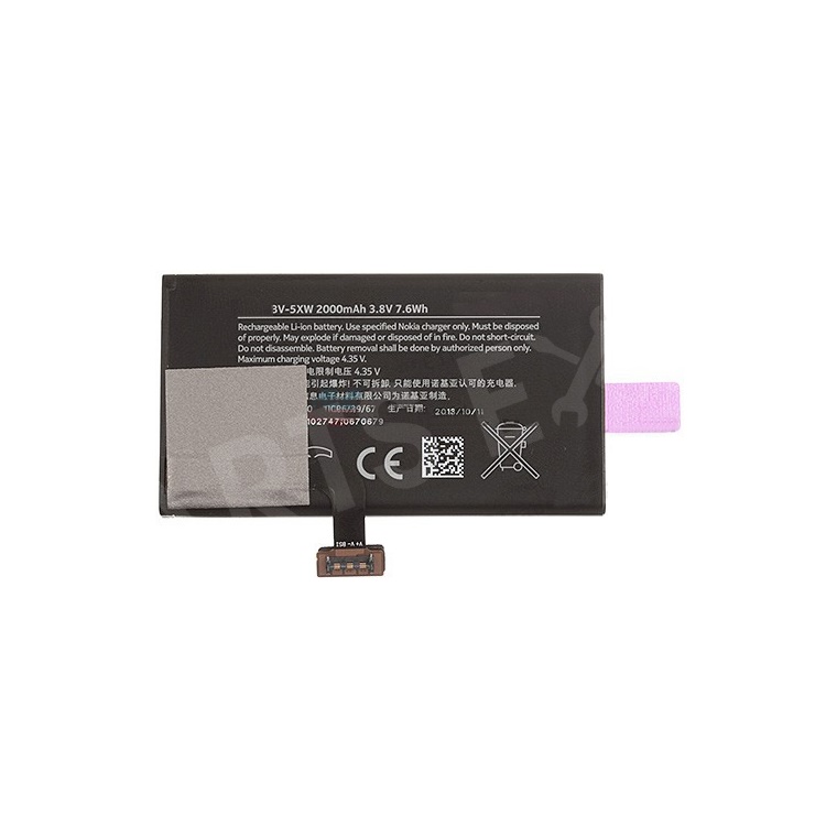 OEM 2000mAh Internal Battery Repair Part for Nokia Lumia 1020, Other Nokia Models
OEM 2000mAh Internal Battery Repair Part for Nokia Lumia 1020, Other Nokia Models